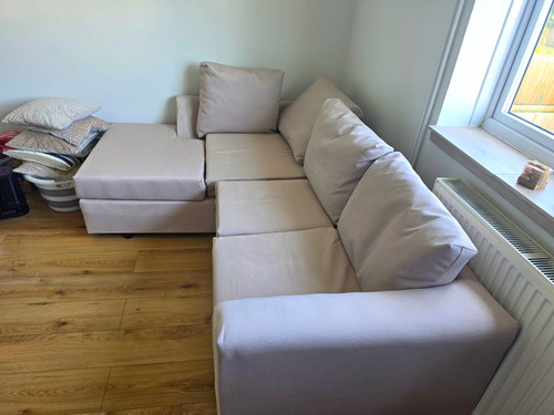 Grey corner sectional sofa - sectional,