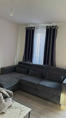 Grey velvet corner - grey, sofa