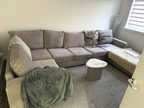 Grey shape corner sofa - corner,