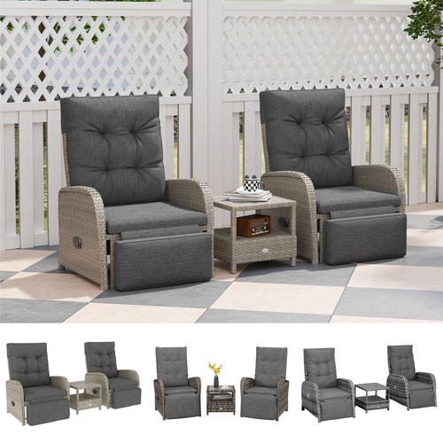 Pcs patio rattan - 3, wicker