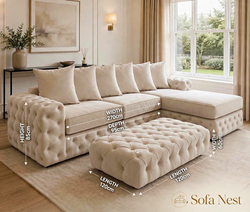 Sofa nest aspen chesterfield - sofa,